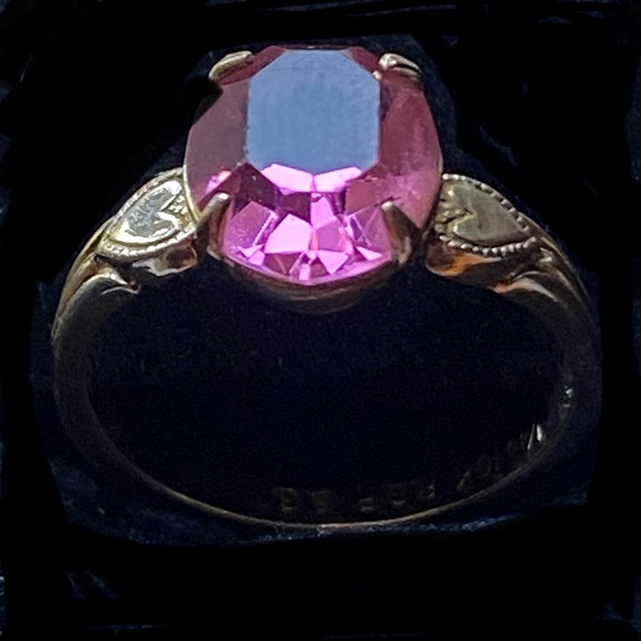 Vintage Marked 10K RGP BG Pink Delicate Ring - Picture 8 of 9